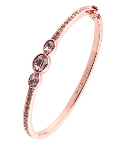 givenchy adjustable crystal bracelet|Givenchy rose gold bangle bracelet.